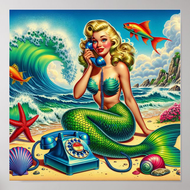 Póster Princesa Sirena (Frente)