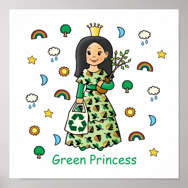 Póster Princesa Verde (Frente)