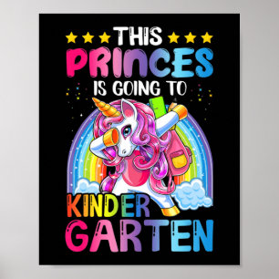 Póster Princesa vuelve a la escuela con regalo de guarder