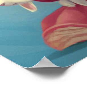 Póster Princesa y conejo