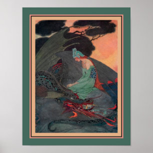 Póster "Princesa y el Dragón", aproximadamente 1920, por 