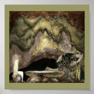 Póster Princess and Troll at a Table