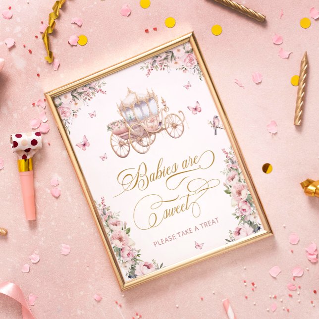 Póster Princess Carriage Rubor Floral Babies son dulces (Subido por el creador)