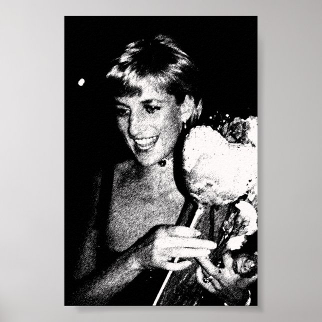 Póster princess Di digital.jpg Postcard (Frente)