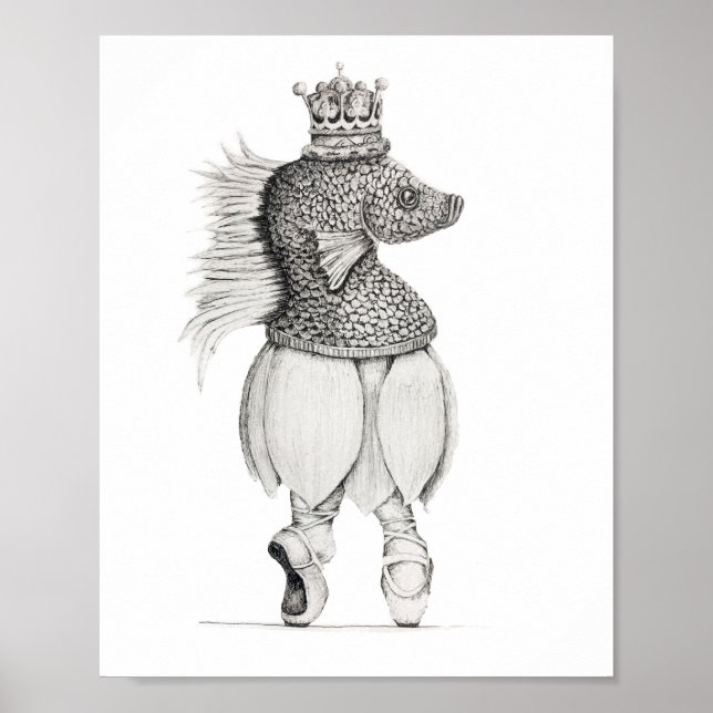Póster "Princess Fisherina"  (Frente)