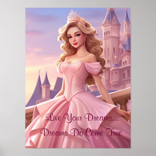 Póster Princess Live Your Dreams Poster (Frente)