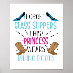 Póster Princess Wears Riot Boots Guay Horse Riders Funn