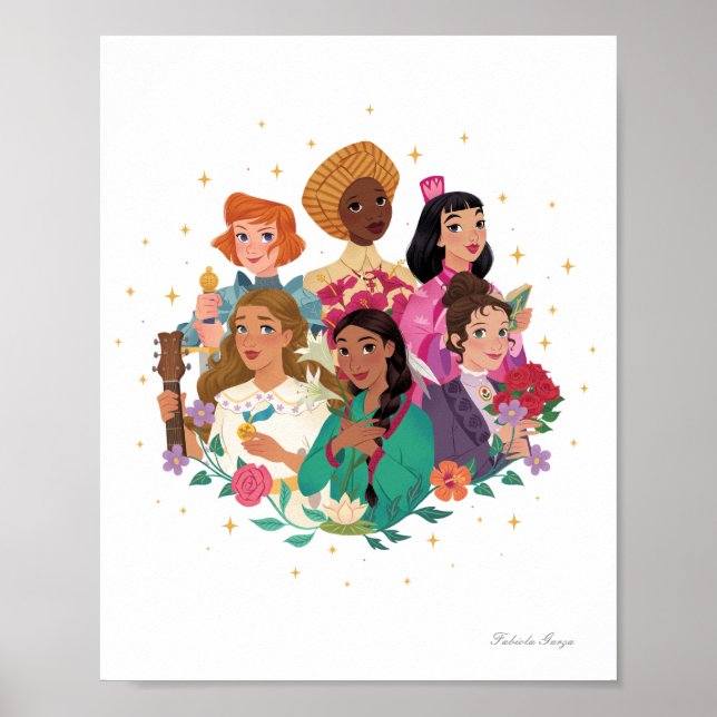 Póster Princesses of Heaven™ Saintly Friends Print (Frente)