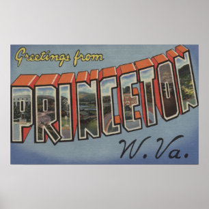 Póster Princeton, Virginia Occidental - escenas grandes