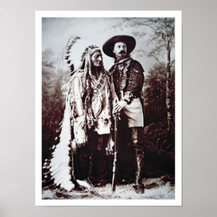Póster Principal sentada Bull (1831-90) en viaje con el