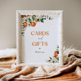 Póster Principales exprimidos cítricos eucalipto Tarjetas