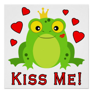Póster Príncipe Kiss Me de la rana