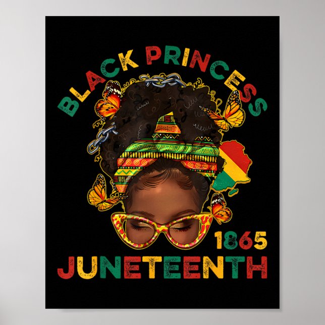 Póster Príncipes Negros Juneteenth 1865 Mes de la Histori (Frente)