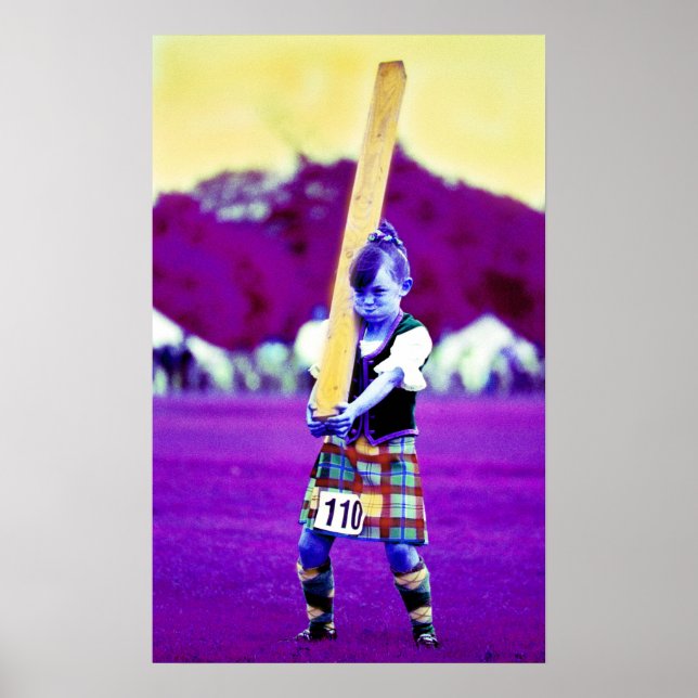 Póster principiante en juegos de tierras altas (Frente)