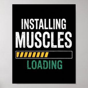 Póster Principiante Entrenamiento Gimnasio Construcción d