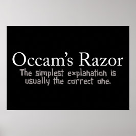 Póster Principio de Razor de Occam