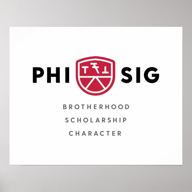 Póster Principios de Phi Sigma Kappa (Frente)