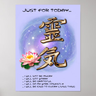 Póster Principios de Reiki