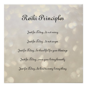 Póster Principios de Reiki