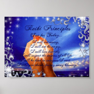 Póster Principios de Reiki