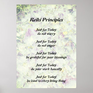 Póster Principios de Reiki