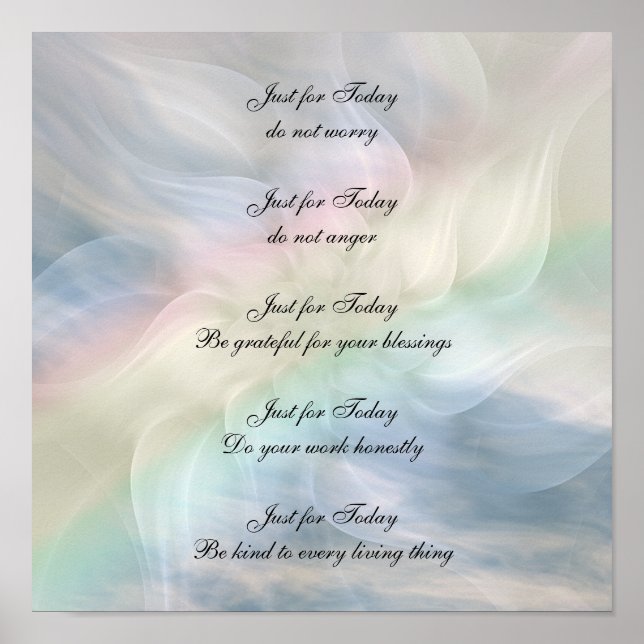 Póster Principios de Reiki (Frente)