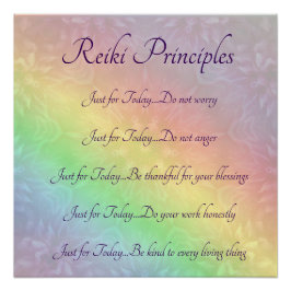Póster Principios de Reiki
