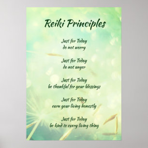 Póster Principios de Reiki
