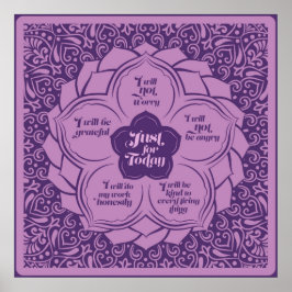 Póster Principios de Reiki - receptores de Reiki en Lotus