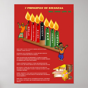 Póster Principios y símbolos de la KWANZAA Poster 7 educa