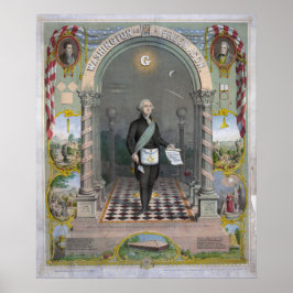 Póster Print - George Washington as a Freemason