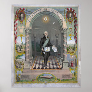 Póster Print - George Washington as a Freemason