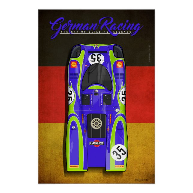 Póster Print Graphic out of a series of legendary German  (Anverso)