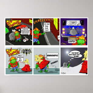 Póster Print "Kidmonsta Double" - by Kev Moore