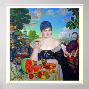 Póster Print:  Merchant's Wife by Boris Kustodiev