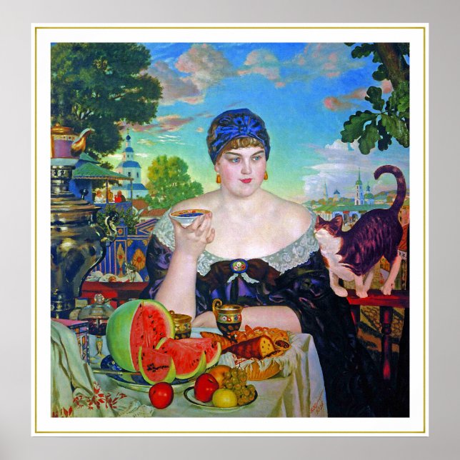 Póster Print:  Merchant's Wife by Boris Kustodiev (Frente)