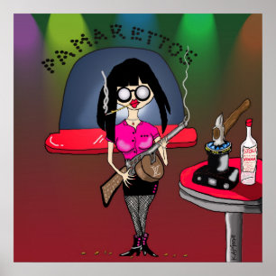 Póster Print "Pam-Pam La Rue" - By Kev Moore