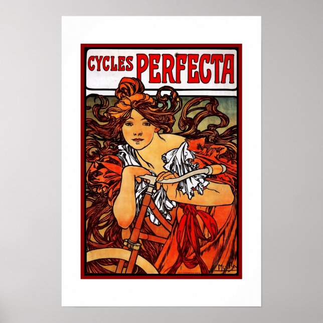Póster Print Retro Artist Mucha Image (Frente)