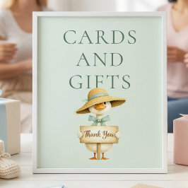 Póster Printable Silly Goose Cards Gifts Sign Baby Shower