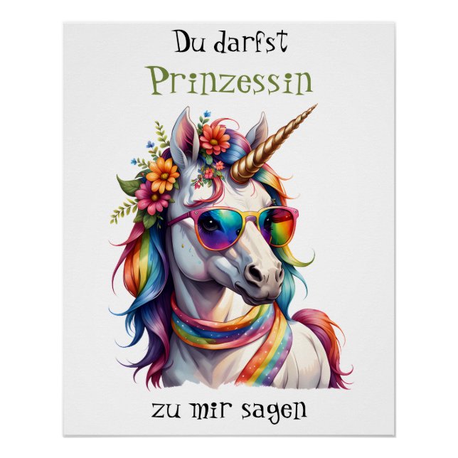 Póster Prinzessin Einhorn 3 (Anverso)