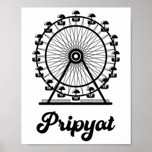 Póster Pripyat Ucrania Con Rueda De La Fortuna
