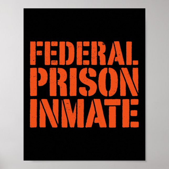 Póster Prisión Federal Prisión Prisión Prisionera Uniform (Frente)