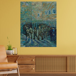 Póster Prisioneros ejercitándose de Vincent van Gogh