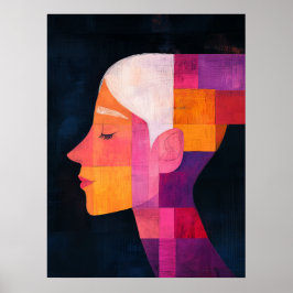 Póster Prism of Her Profile — Abstract Realism