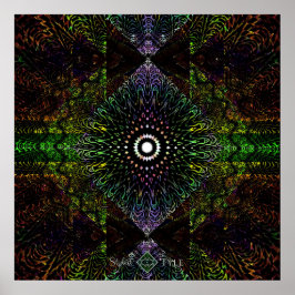 Póster Prisma de Triángulo Tribal