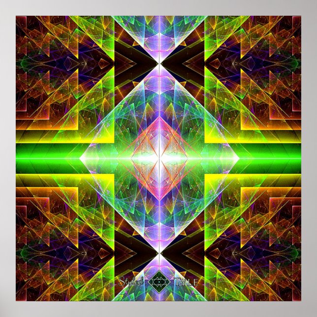 Póster Prisma Triangular (Frente)