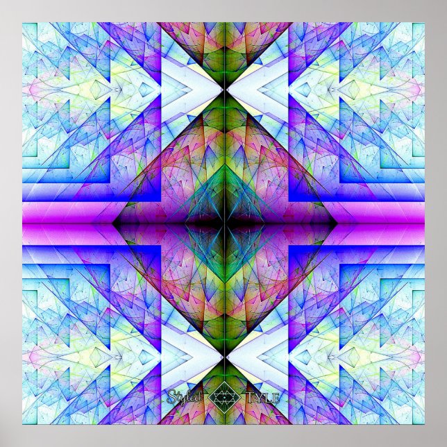 Póster Prisma triangular invertido (Frente)