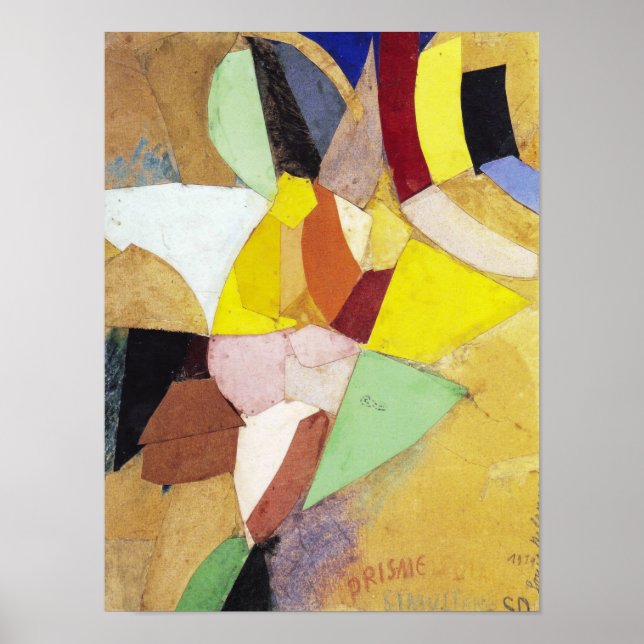 Póster Prismas Solares Simultáneos | Sonia Delaunay | (Frente)