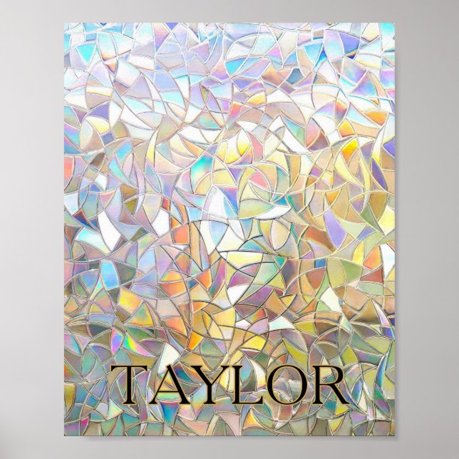 Póster Prismatic Stained Glass Effect - Rainbow Prismatic (Frente)