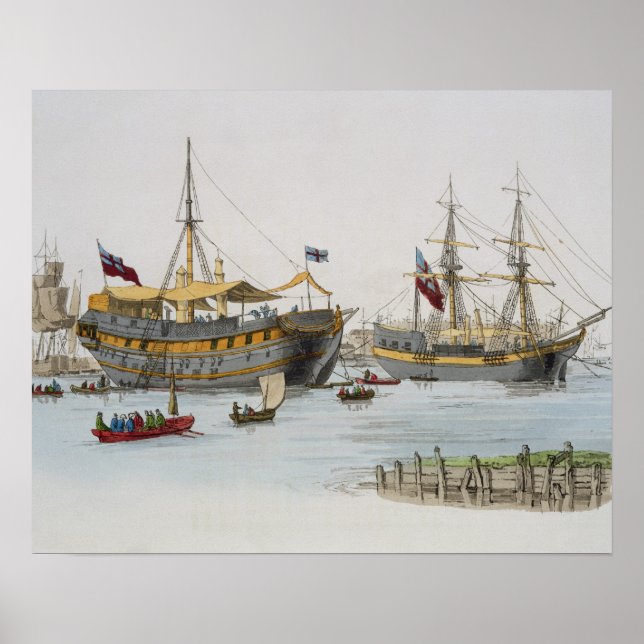 Póster Prison Ships, from 'Costume of Great Britain', pub (Frente)